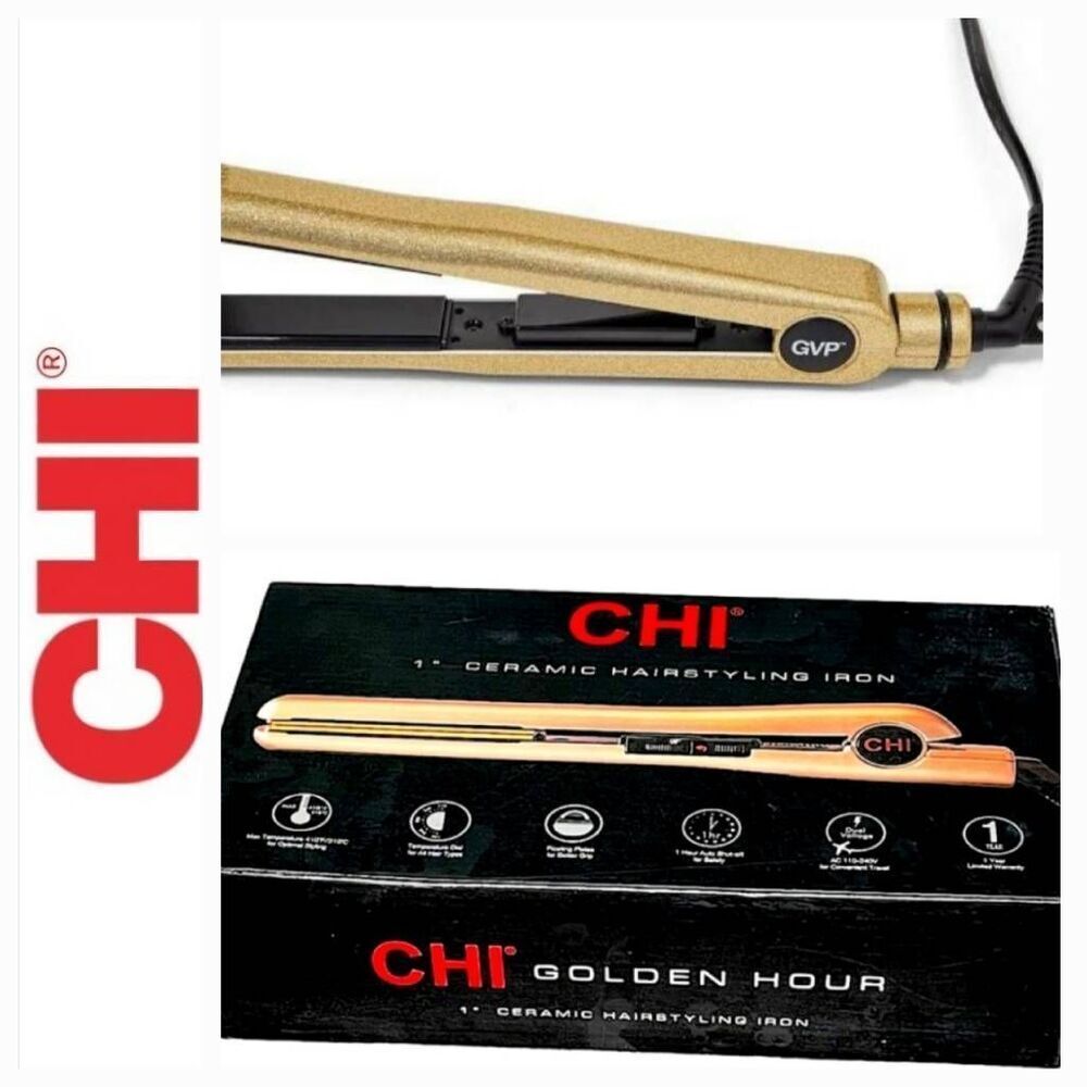 CHI 1" Ceramic Hairstyling Iron: Golden Hour